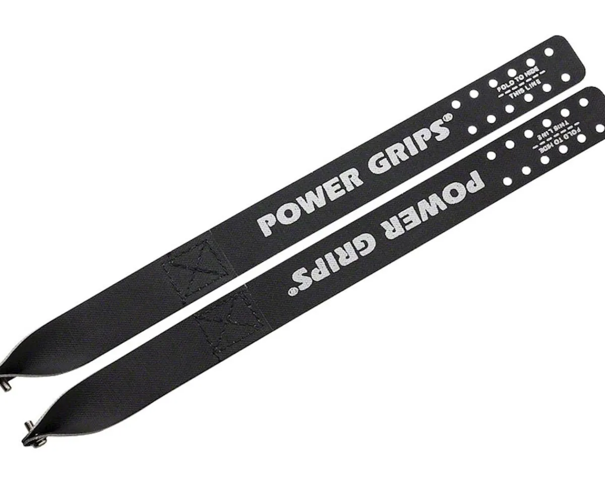 Power Grips Pedals & Cleats|Fixie Straps (Black) (Pair) (375mm) (w/ Hardware)