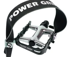 Power Grips Pedals & Cleats|High Performance Pedal & Strap Kit (Black)