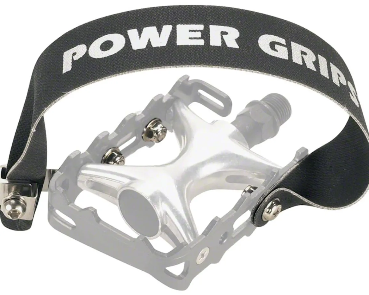 Power Grips Pedals & Cleats|MTB Pedal Straps (Black)