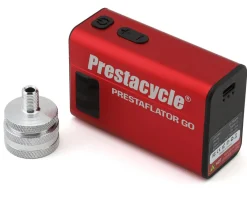 Prestacycle Pumps & Co2|Pumps & Co2|Prestaflator GO Portable Digital Tire Inflator (Red)
