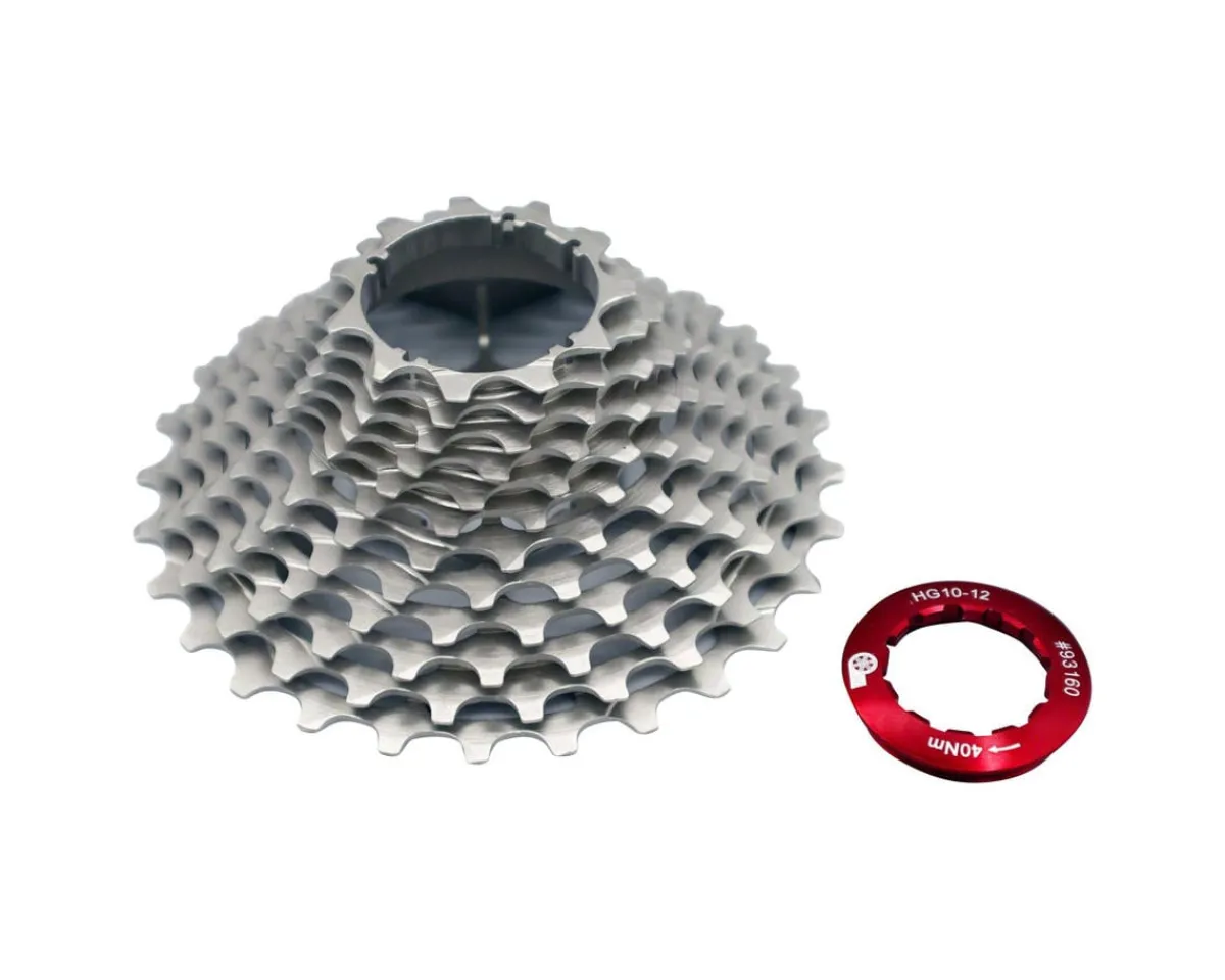 Prestacycle Cassettes|Uniblock Pro Cassette (Silver) (12-Speed) (Shimano HG) (11-30T)