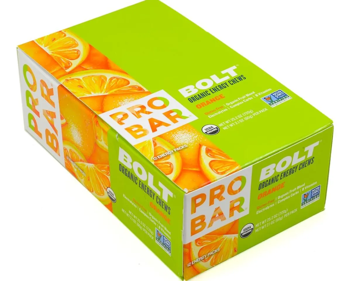 Probar Nutrition & Skin Care|Bolt Organic Energy Chews (Orange) (12 | 2.1oz Packets)