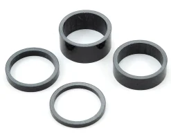 PRO Headsets & Spacers|1-1/8" Carbon Headset Spacer Set (Black) (3, 5, 10, 20mm)