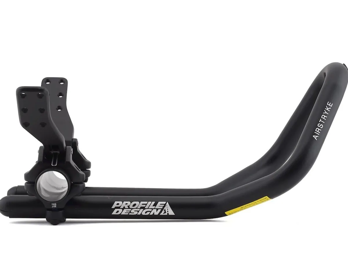 Profile Design Handlebars|Airstryke II Aluminum Aerobar (Black) (Ergo Armrests, L2 Flip-Up Bracket)