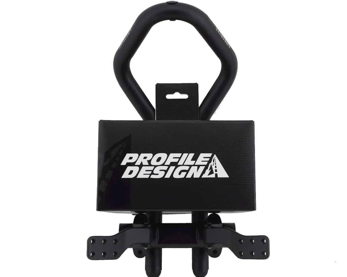 Profile Design Handlebars|Airstryke II Aluminum Aerobar (Black) (Ergo Armrests, L2 Flip-Up Bracket)