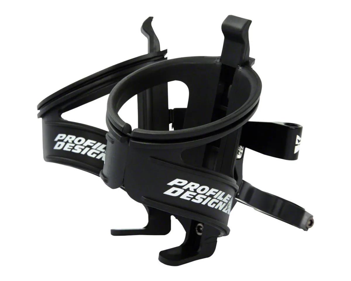 Profile Design Bottle Cages & Mounts|Aqua Rack ii Dual Water Bottle Cage (Black) (Seatpost Mount) (w/ Co2 Cartridge Mount)