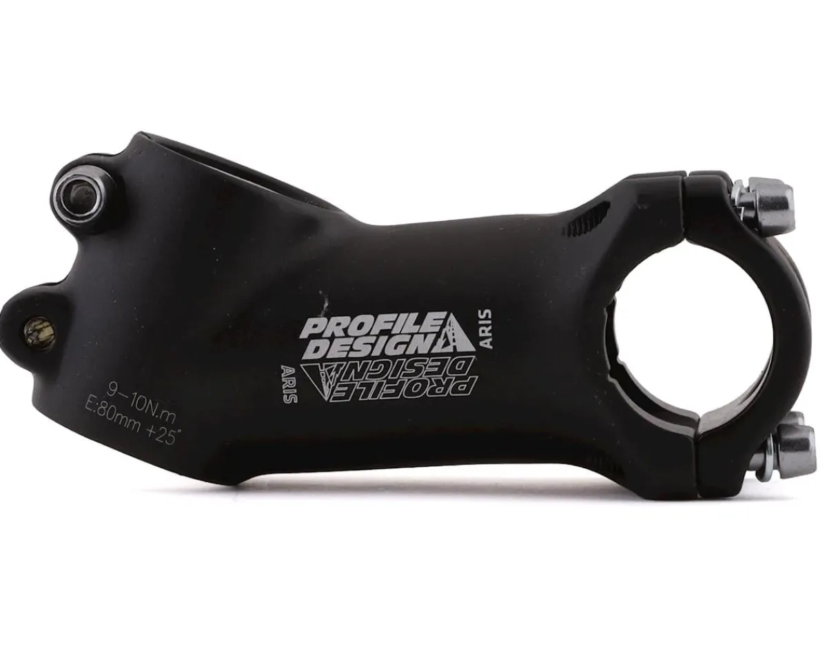 Profile Design Stems & Parts|Aris Stem (Black) (26.0mm) (80mm) (25°)