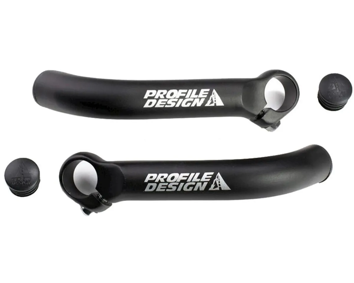 Profile Design Handlebars|Brief Bar Ends (Black)