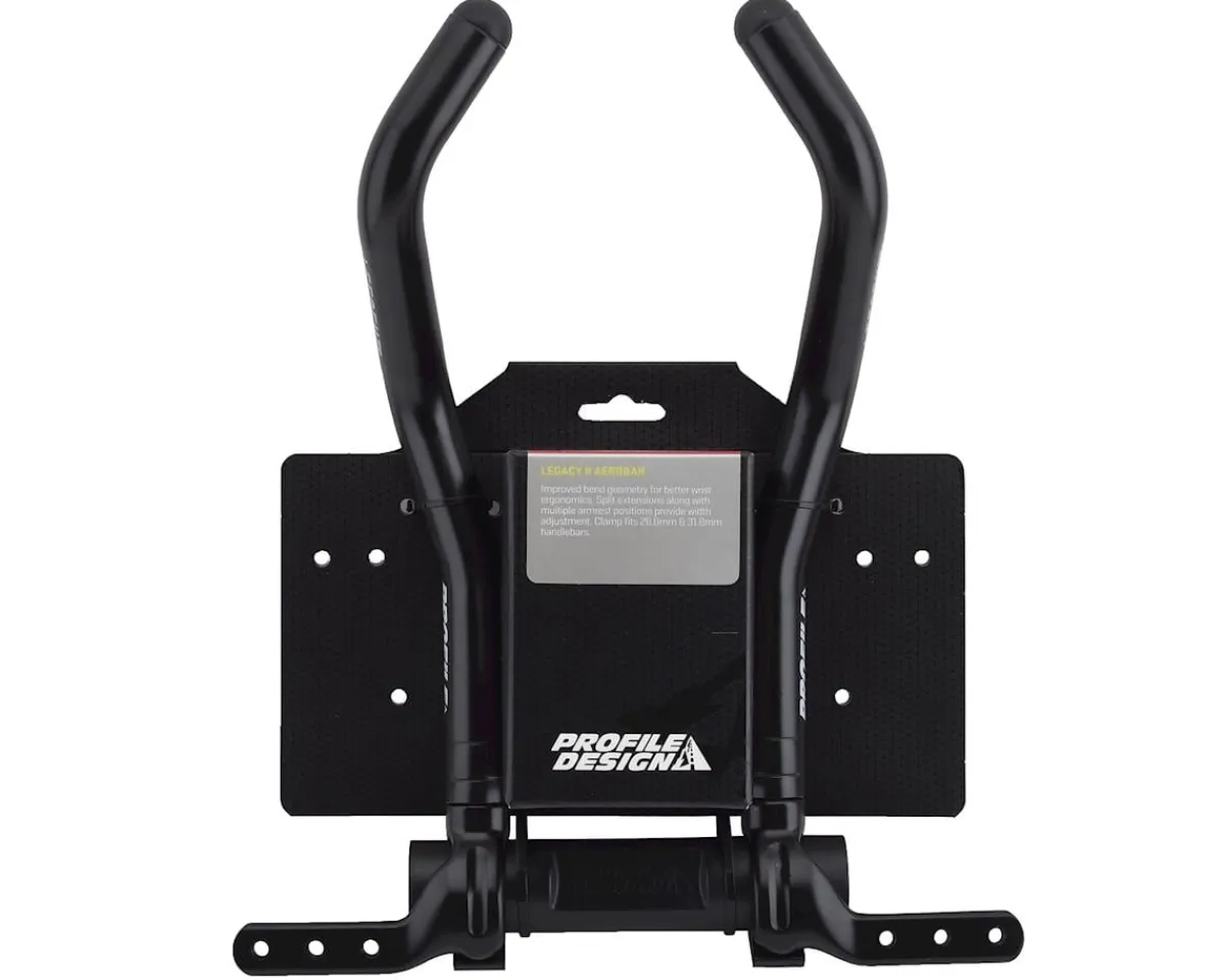 Profile Design Handlebars|Holiday Shopping|Legacy II Aluminum Aerobar (Black) (w/ ZB Bracket & Venturi Armrest)
