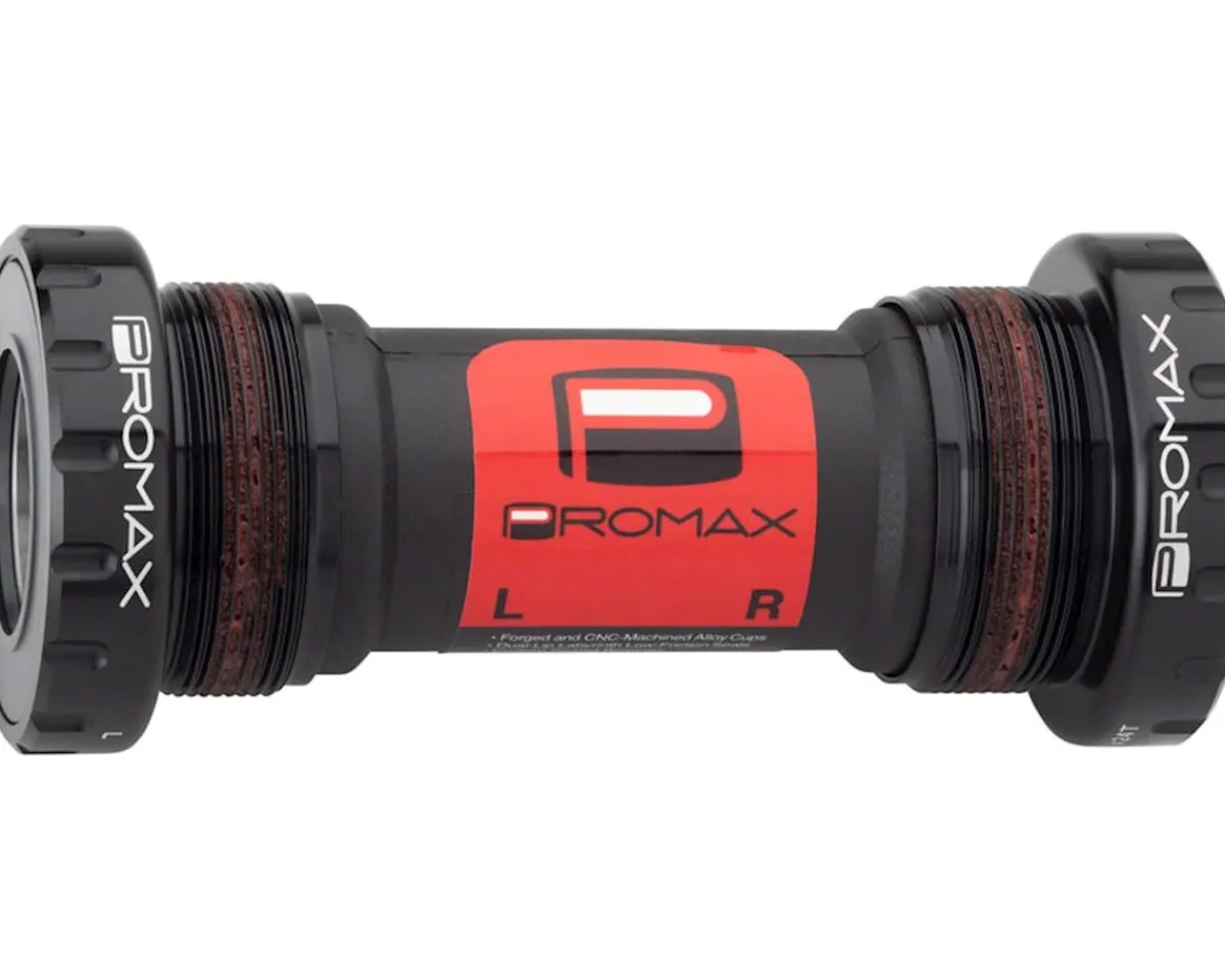 Promax Bottom Brackets & Parts|EX-1 Alloy External Sealed Bottom Bracket (Black) (BSA) (68/73mm) (24mm Spindle)