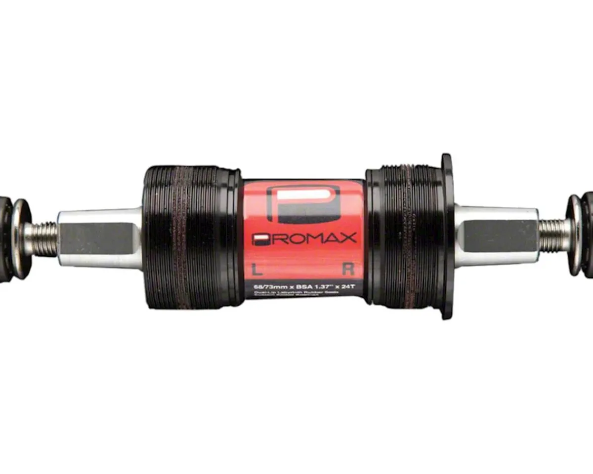 Promax Bottom Brackets & Parts|SC-1 Square Taper JIS Chromoly Bottom Bracket (Black) (BSA) (108mm)
