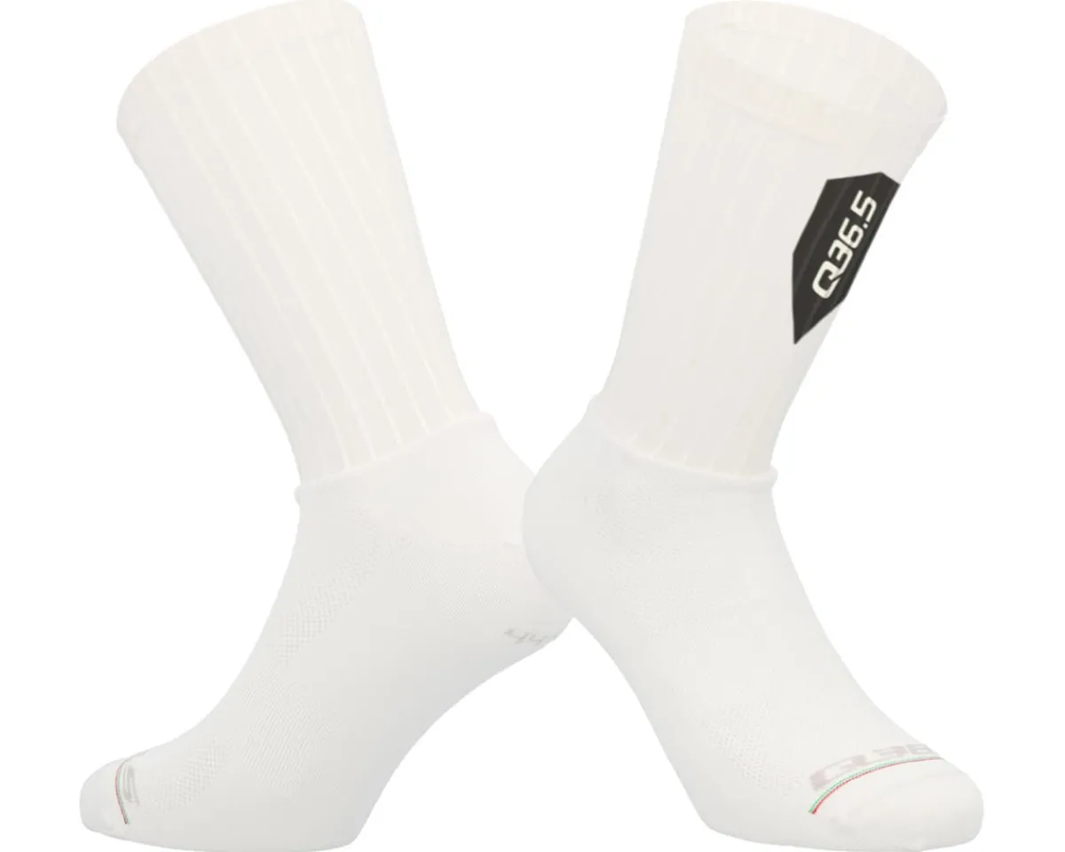 Q36.5 Clothing Accessories|Shoes, Socks, & Footwear|Dottore Aero 19 Socks (White) (40-43)