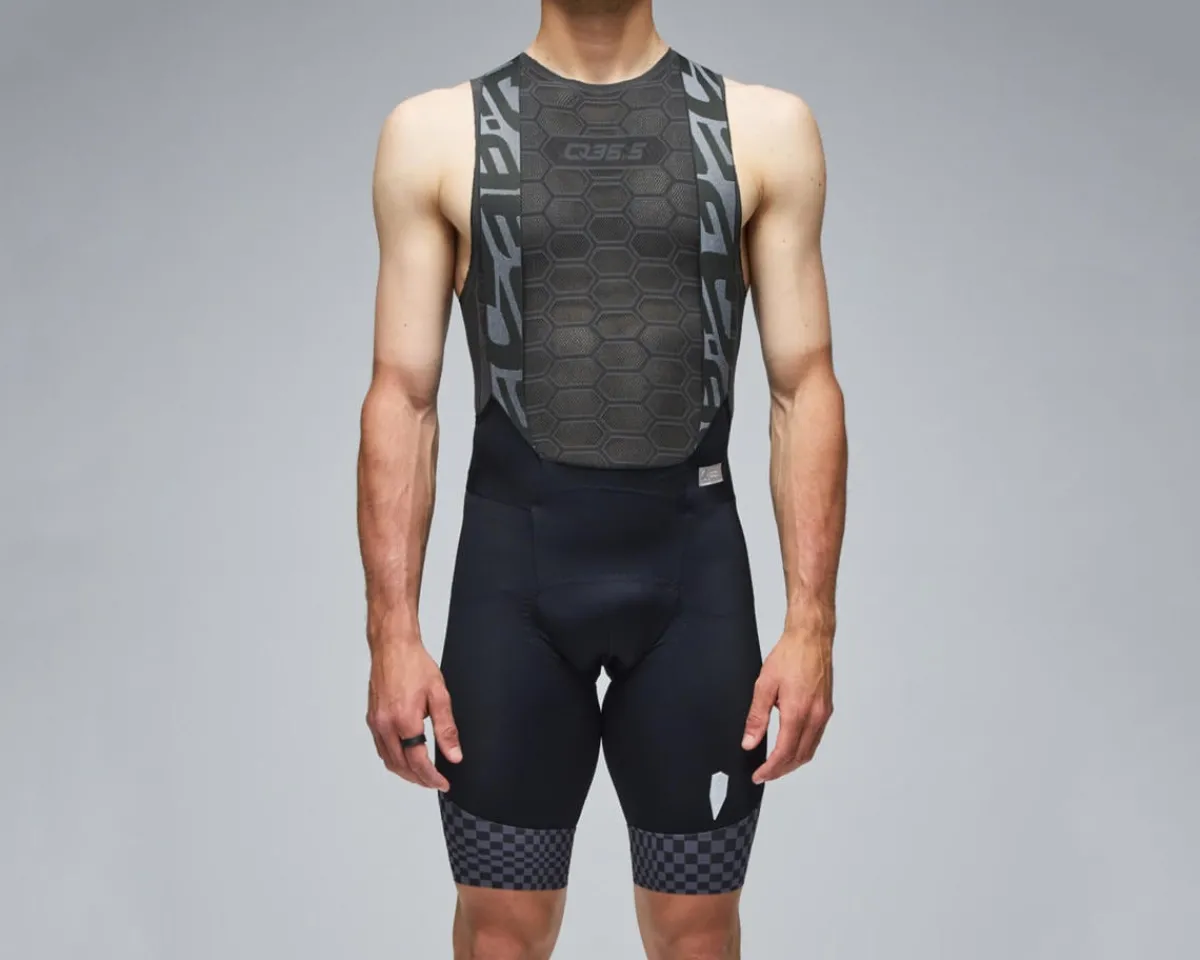 Q36.5 Shorts & Bibs|Gregarius Pro Bib Short (Check Grey) (S)
