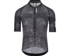 Q36.5 Jerseys|Summer Essentials|Gregarius Pro Damask Short Sleeve Jersey (Black) (S)
