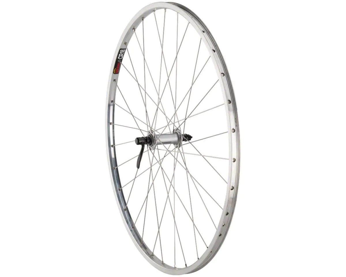 Quality Wheels Wheels & Parts|CR-18 Polished Front Wheel (27") (QR x 100mm) (Rim Brake) (Silver)