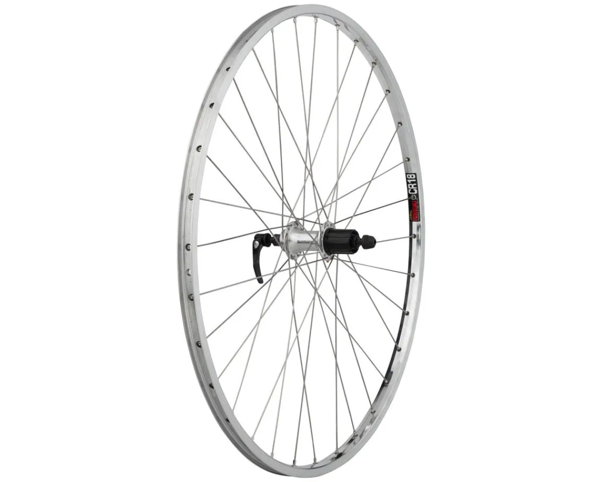 Quality Wheels Wheels & Parts|CR-18 Rear Wheel (27") (QR x 130mm) (Rim Brake) (HG 10) (Polished/Silver) (Clincher)