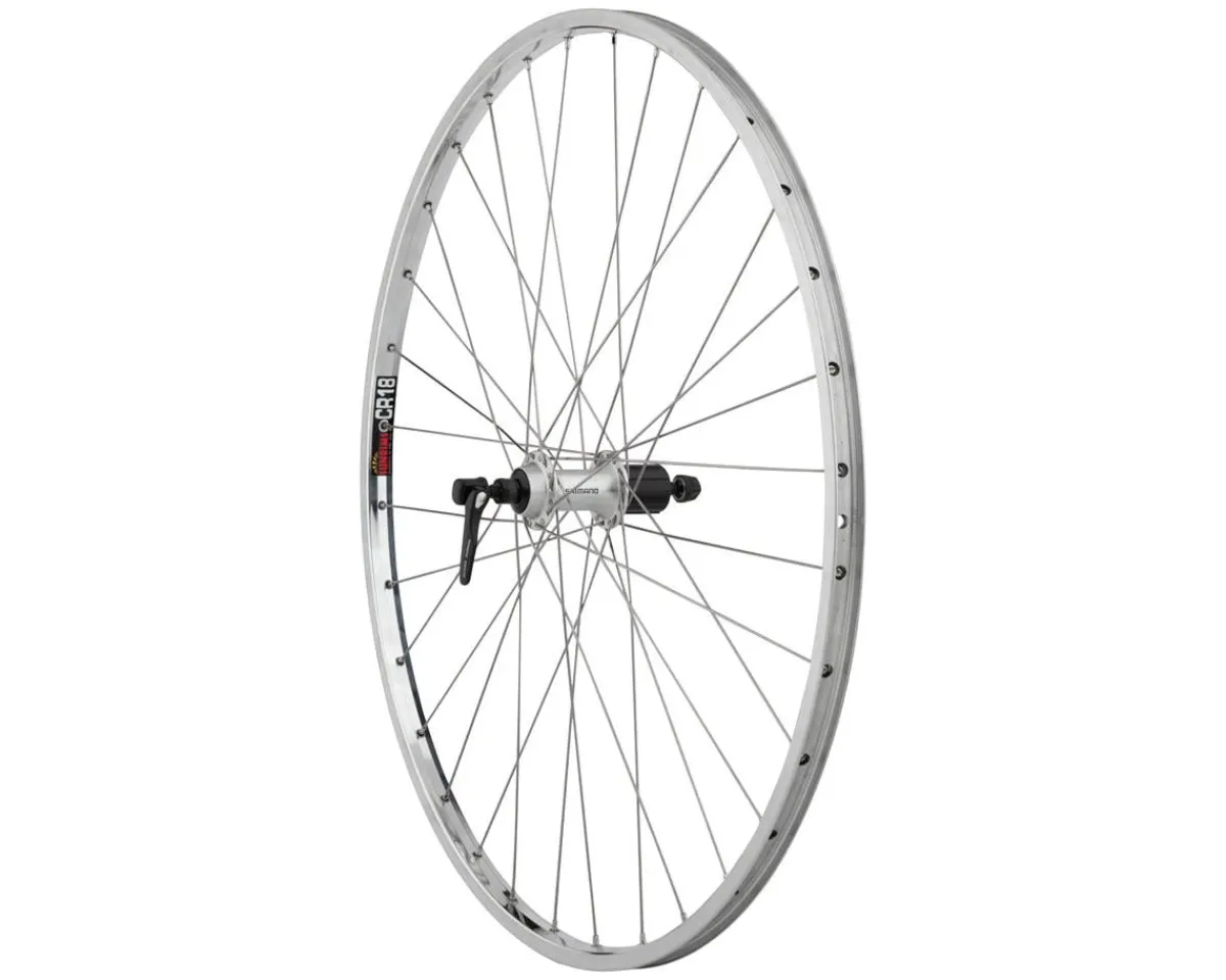 Quality Wheels Wheels & Parts|CR-18 Rear Wheel (27") (QR x 130mm) (Rim Brake) (HG 10) (Polished/Silver) (Clincher)