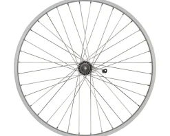 Quality Wheels Wheels & Parts|Single Wall Coaster Brake Rear Wheel (Silver) (3-Prong Cog) (3/8" x 124mm) (26")