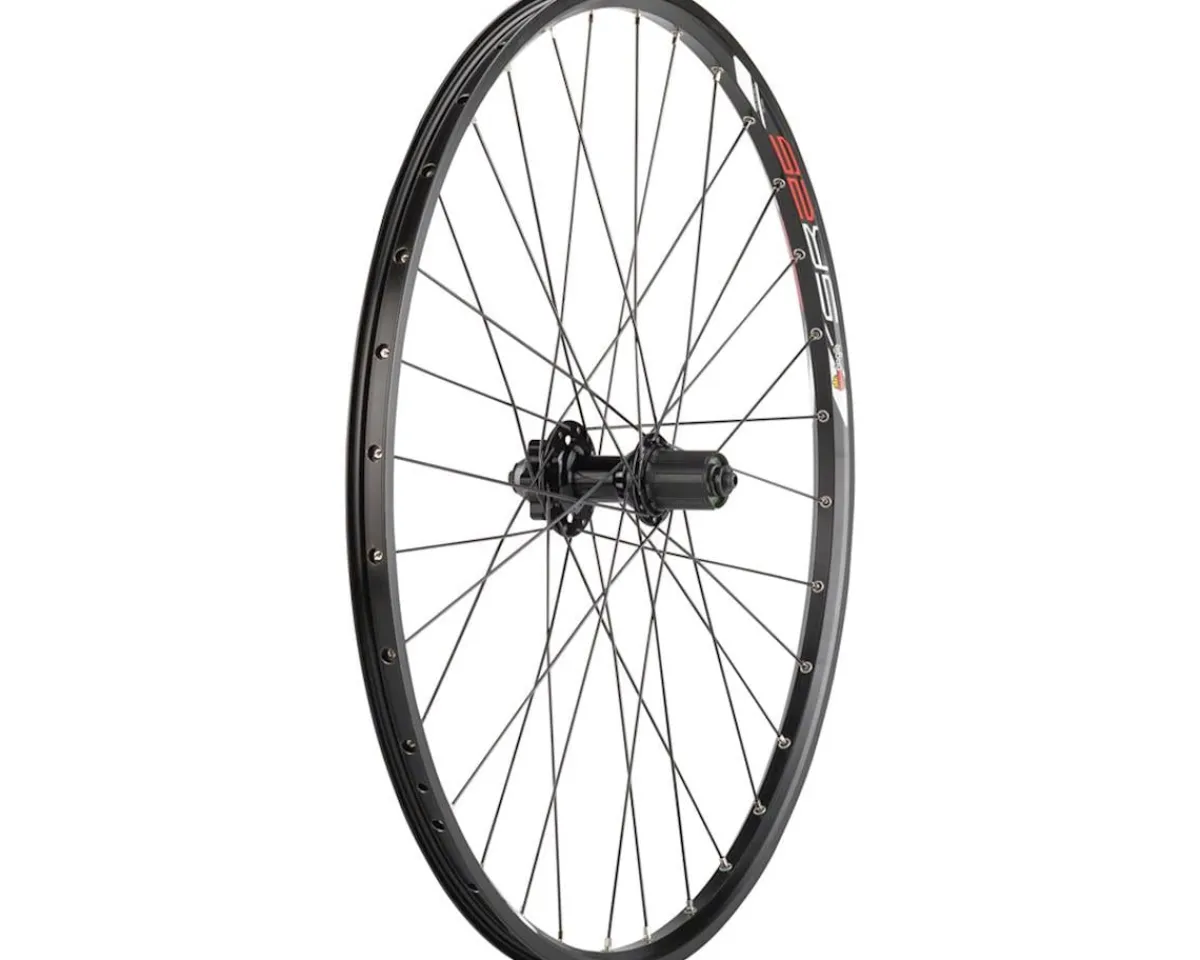 Quality Wheels Wheels & Parts|Value Double Wall Series Disc Rear Wheel (Black) (Shimano HG) (QR x 135mm) (26") (6-Bolt) (Tubeless)