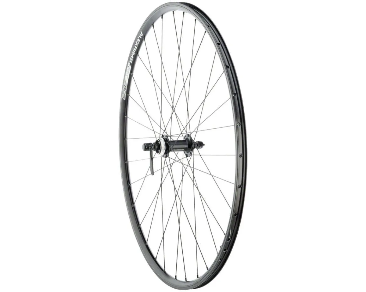 Quality Wheels Wheels & Parts|Value Double Wall Series Disc/Rim Front Wheel (Black) (QR x 100mm) (700c) (Centerlock)