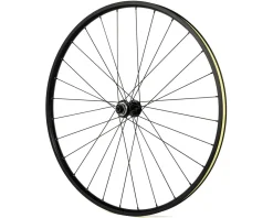 Quality Wheels Wheels & Parts|Value Double Wall Disc/Rim Brake Front Wheel (Black) (12 x 100mm) (700c) (Centerlock) (Tubeless)