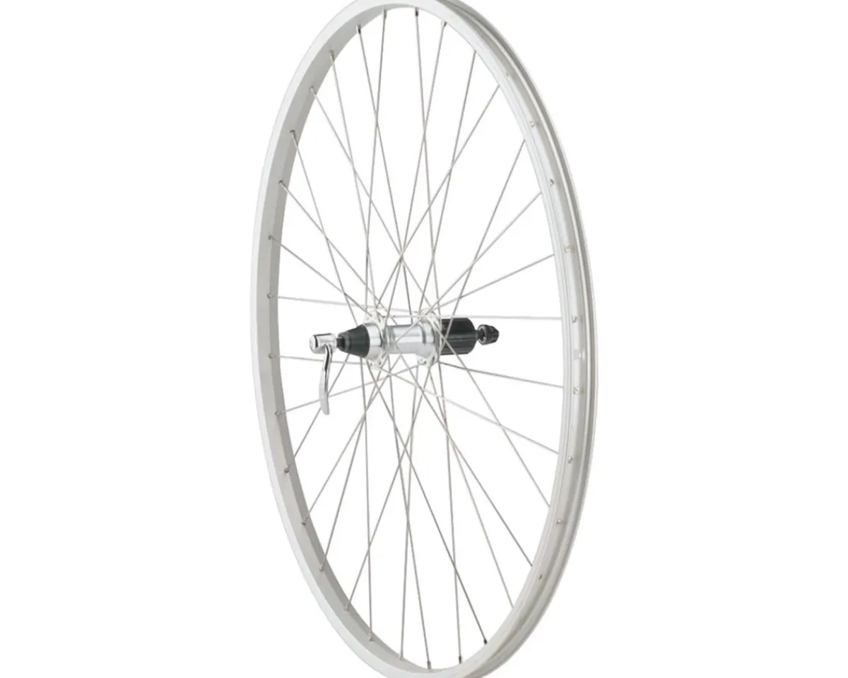Quality Wheels Wheels & Parts|Value Single Wall Series Rear Wheel (700c) (QR x 135mm) (Rim Brake) (HG 10) (Silver) (Clincher)