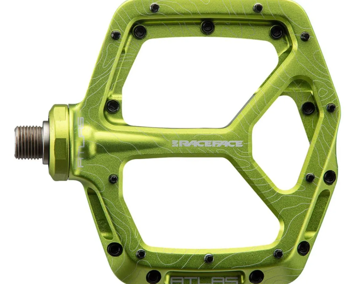 Race Face Pedals & Cleats|Atlas Platform Pedals (Green)