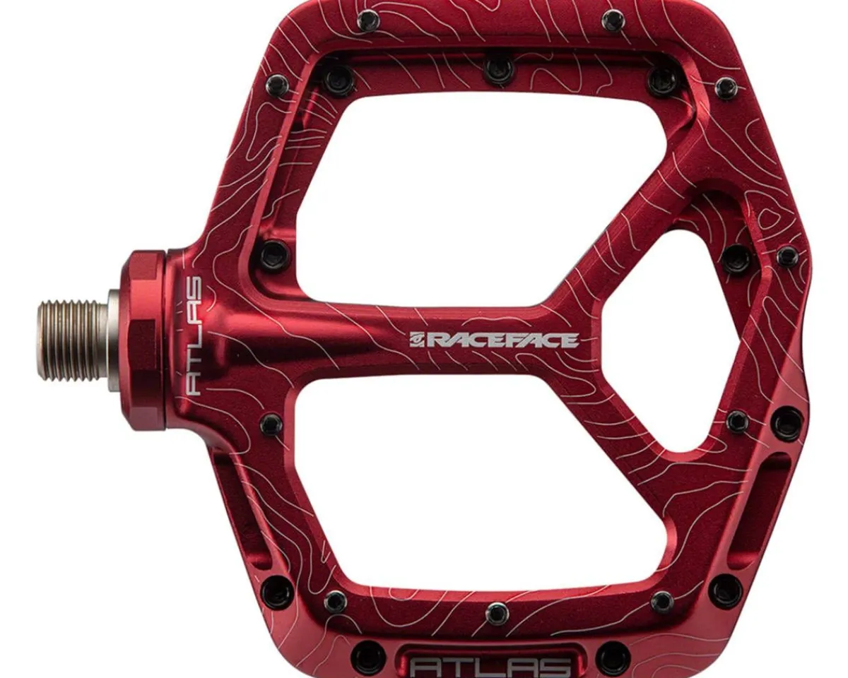 Race Face Pedals & Cleats|Atlas Platform Pedals (Red)