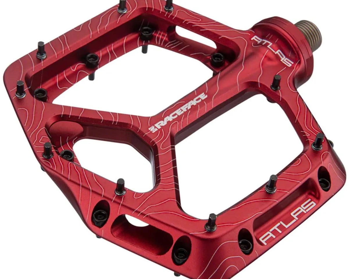 Race Face Pedals & Cleats|Atlas Platform Pedals (Red)