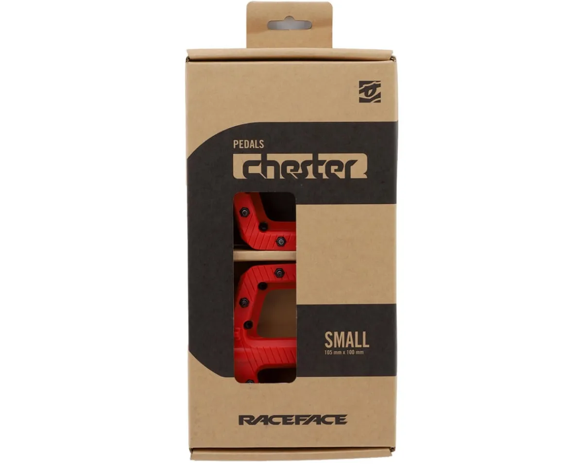 Race Face Pedals & Cleats|Chester Composite Platform Pedals (Red) (S)