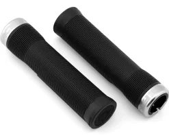 Race Face Grips & Handlebar Tape|Chester Lock-On Grips (Black/Silver) (31mm)