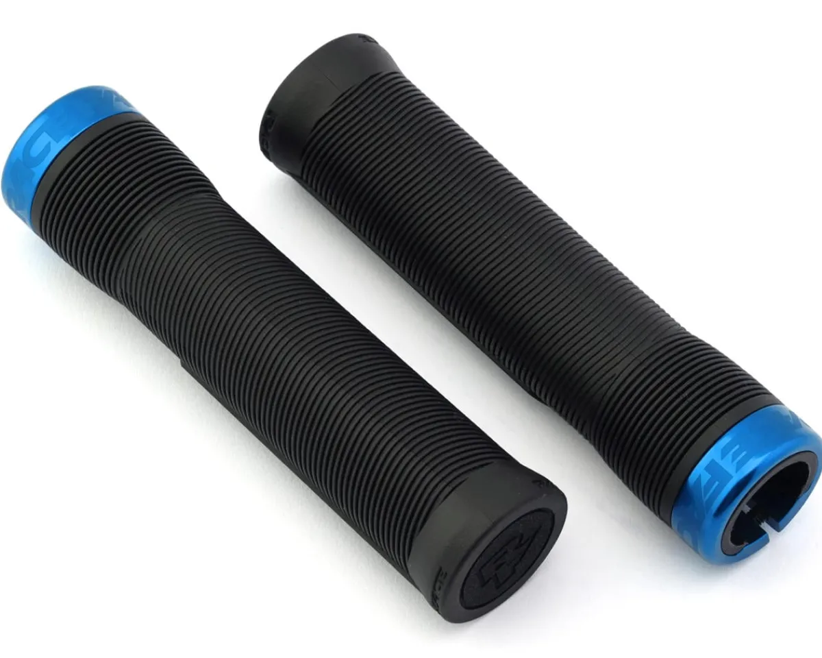 Race Face Grips & Handlebar Tape|Chester Lock-On Grips (Black/Blue) (31mm)