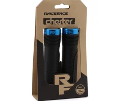 Race Face Grips & Handlebar Tape|Chester Lock-On Grips (Black/Blue) (31mm)