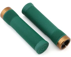 Race Face Grips & Handlebar Tape|Chester Lock-On Grips (Forest Green/Kash Money) (31mm)