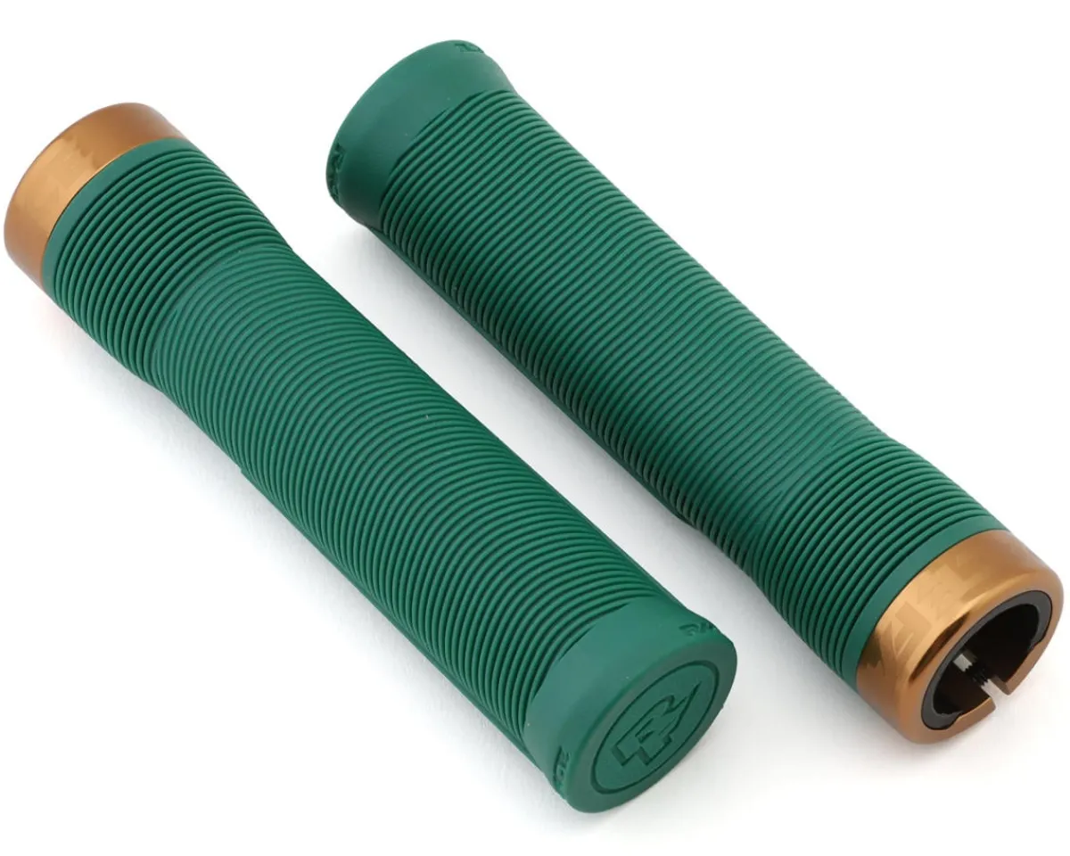 Race Face Grips & Handlebar Tape|Chester Lock-On Grips (Forest Green/Kash Money) (31mm)
