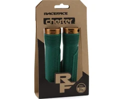 Race Face Grips & Handlebar Tape|Chester Lock-On Grips (Forest Green/Kash Money) (31mm)
