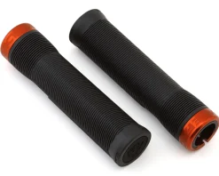 Race Face Grips & Handlebar Tape|Chester Lock-On Grips (Black/Orange) (31mm)