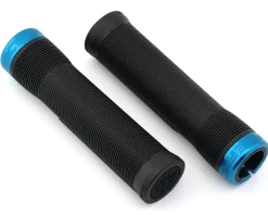 Race Face Grips & Handlebar Tape|Chester Lock-On Grips (Black/Turquoise) (31mm)