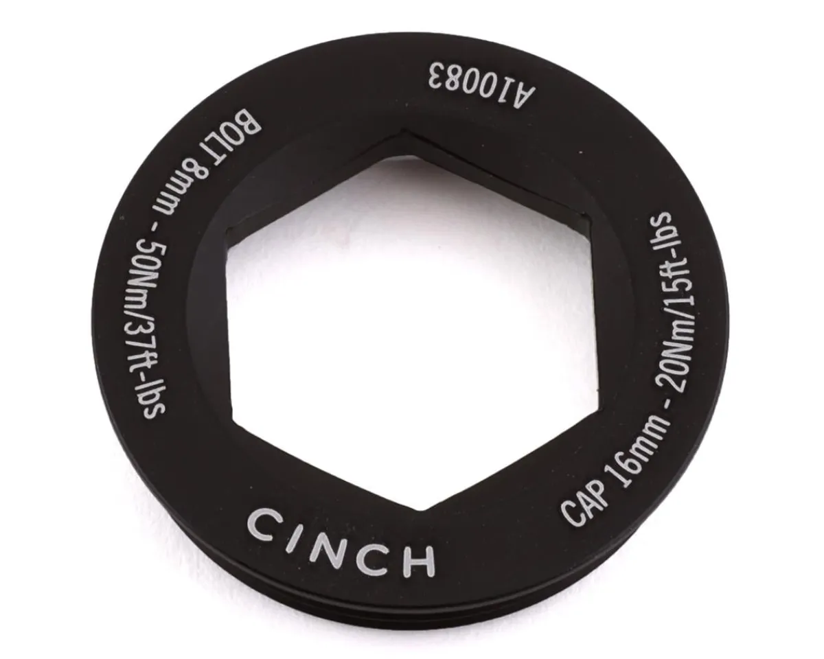 Race Face Cranksets & Parts|CINCH XC/AM Crank Puller Cap & Washer Set (Matte Black)