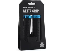 Race Face Grips & Handlebar Tape|Getta Grips (Black/Turquoise) (30mm)
