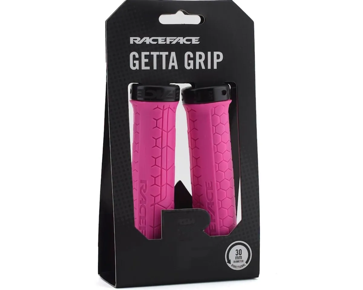 Race Face Grips & Handlebar Tape|Getta Grips (Magenta/Black) (30mm)