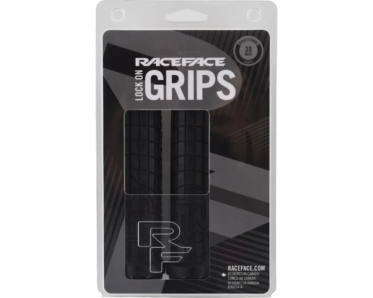 Race Face Grips & Handlebar Tape|Grippler Lock-On Grips (Black) (30mm)
