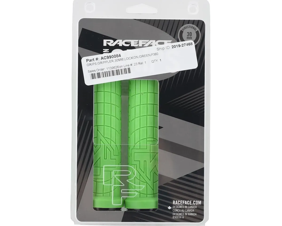 Race Face Grips & Handlebar Tape|Grippler Lock-On Grips (Green) (30mm)