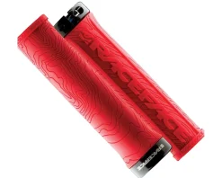 Race Face Grips & Handlebar Tape|Half Nelson Lock-On Grips (Red)