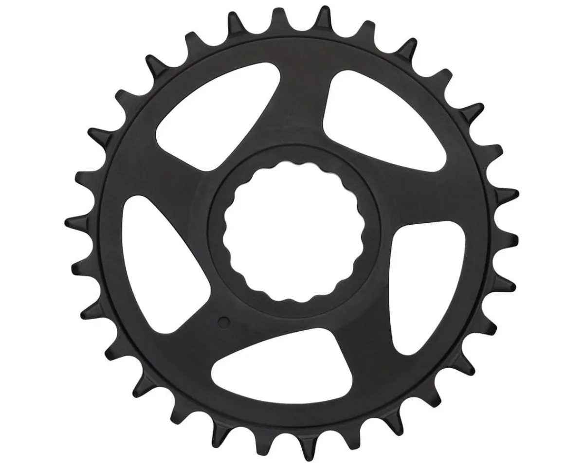 Race Face Chainrings & Accessories|Narrow-Wide Cinch Direct Mount Chainring (Black) (Shimano 12 Speed) (Single) (30T) (Aluminum) (0mm Offset/SuperBoost)