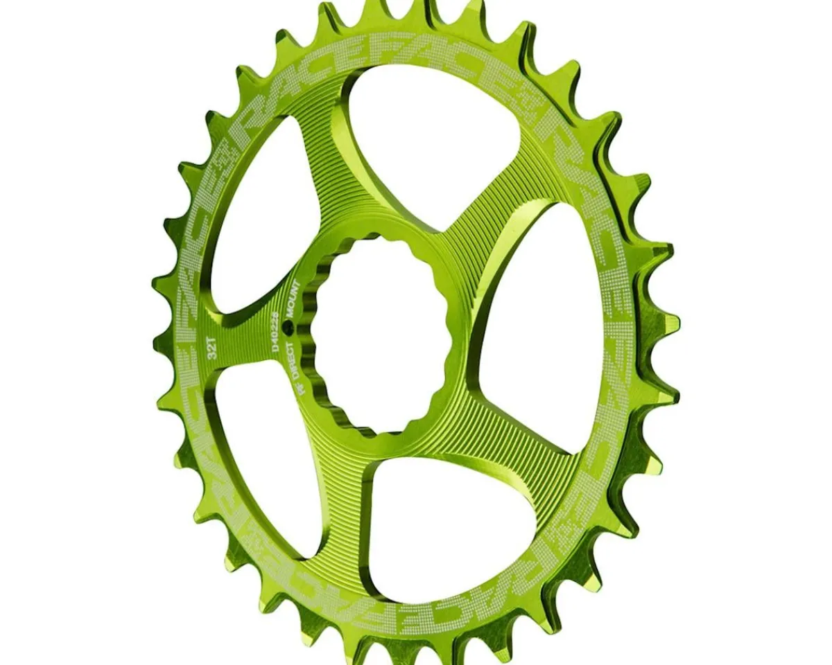 Race Face Chainrings & Accessories|Narrow-Wide CINCH Direct Mount Chainring (Green) (1 x 9-12 Speed) (Single) (28T) (3mm Offset/Boost)