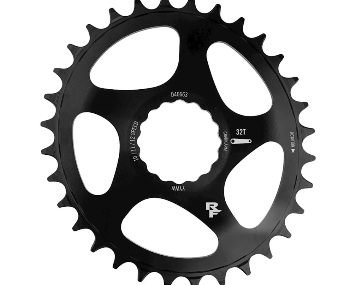 Race Face Chainrings & Accessories|Narrow-Wide Oval CINCH Direct Mount Chainring (Black) (1 x 9-12 Speed) (Single) (28T) (3mm Offset/Boost)