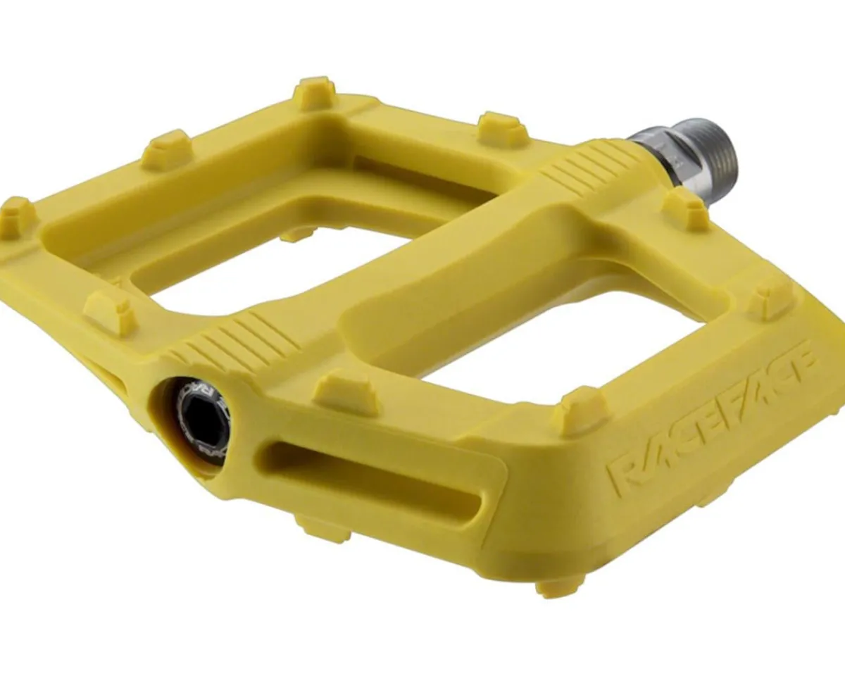 Race Face Pedals & Cleats|Ride Composite Platform Pedals (Yellow)