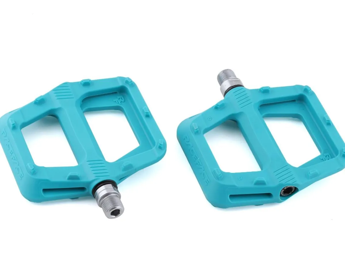 Race Face Pedals & Cleats|Ride Composite Platform Pedals (Turquoise)