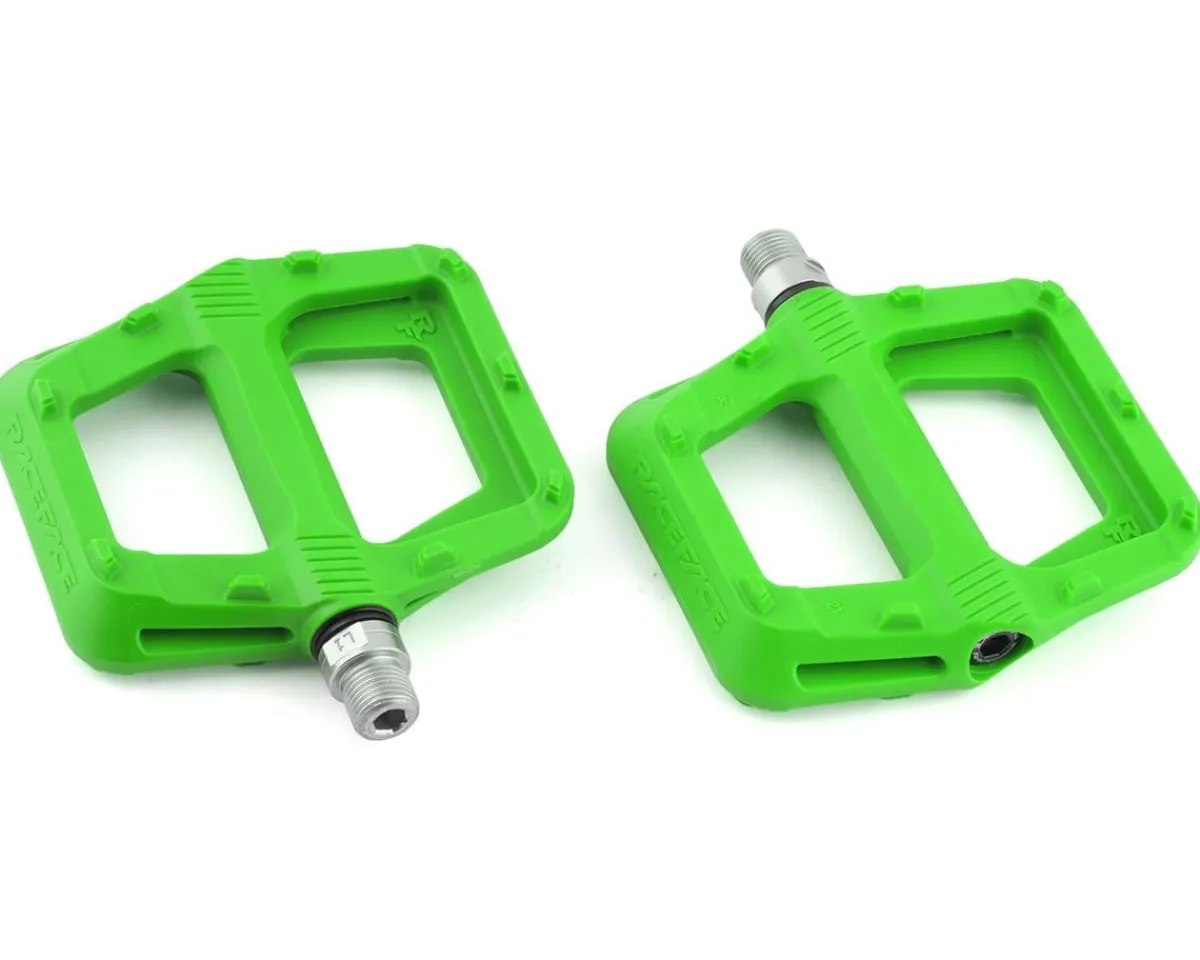 Race Face Pedals & Cleats|Ride Composite Platform Pedals (Green)